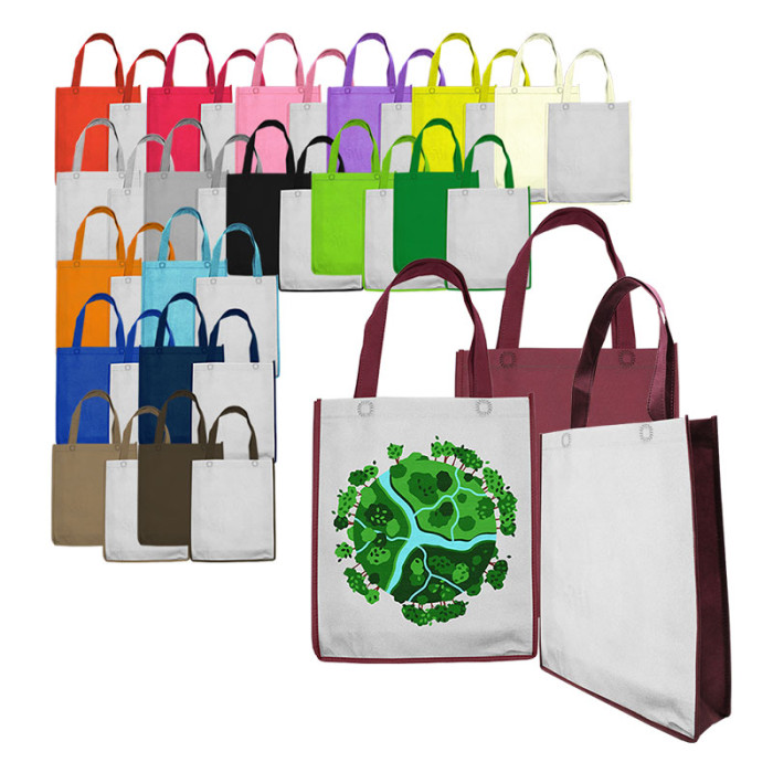 NW173948NH Custom Ultrasonic Non Woven Bag (A4) Inclusive Full Colour Printing 1 Side 33cm(H) x 28cm(L) x 8cm(W) 