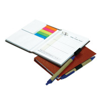 Hard Cover notebook with sticky pad