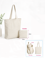 CBO3055062 8oz Foldable Canvas Bag 41cm(H) x 33cm(L) x 13cm(W)