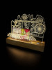 TPA923005-02(EG17015-LW-PC17015) Singapore Marina Bay Sands Double Layer LED Plaque With Name Card Holder - TPA923005-02(EG17015-LW-PC17015) Singapore Marina Bay Sands Double Layer LED Plaque With Name Card Holder