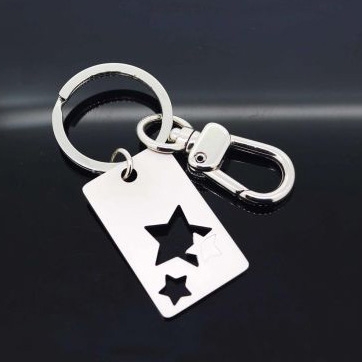 Cut Out Shape Metal Keychain