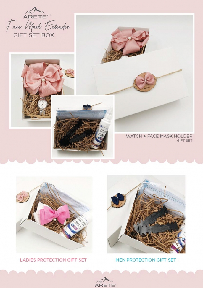 Ribbon Bow Face Mask Extender Surprise Gift Box