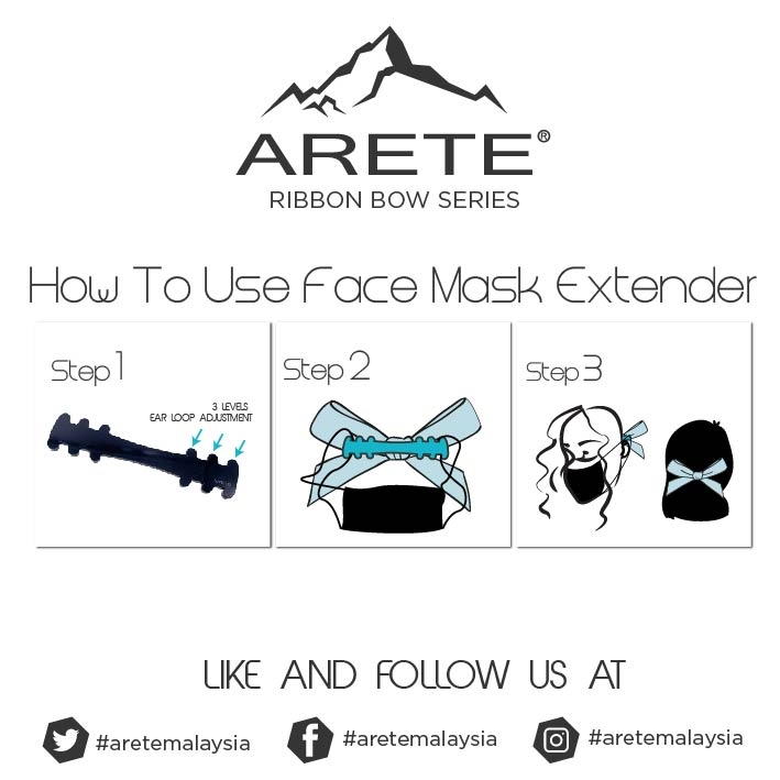 How to Wear Face Mask Extender - Bow