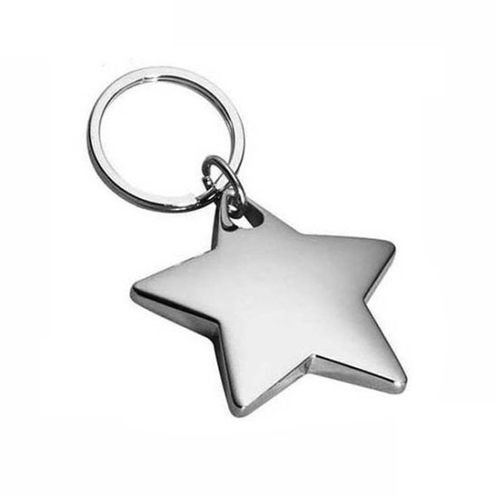 Star Shape Metal Keychain