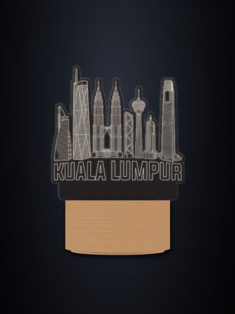 EG17010-LW-PC17010 Kuala Lumpur LED Plaque