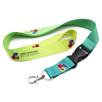 20mm Polyester Heat Transfer Lanyard 2 Side With Buckle and Lobster Hook