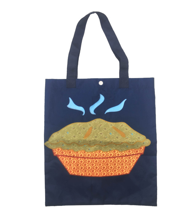 Custom Nylon Tote Bag With Button 