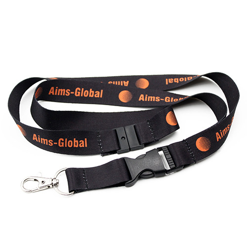 SSO01 20mm Polyester Heat Transfer Lanyard 2 Side With Buckle and Safety Clip 