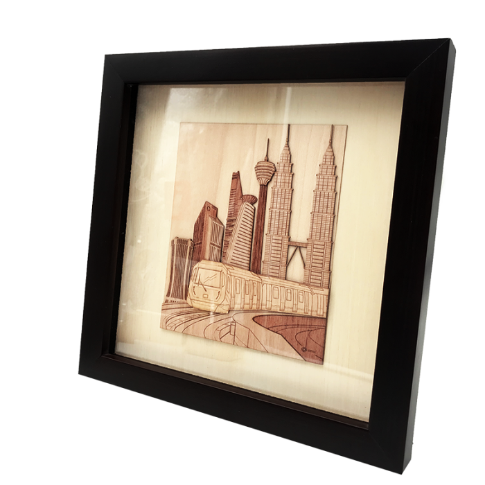 Twin Towers KLCC Art Photo Premium Frame LI175363  