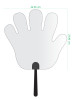 HFA9000-FL01 Hand Shape Fan Handle Black - HFA9000-FL01 Hand Shape Fan Handle Black