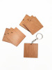 Wooden Square Keychain - Wooden Square Keychain
