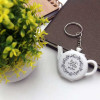 KCJIT0288 Teapot Tape Measure Keychain - KCJIT0288 Teapot Tape Measure Keychain