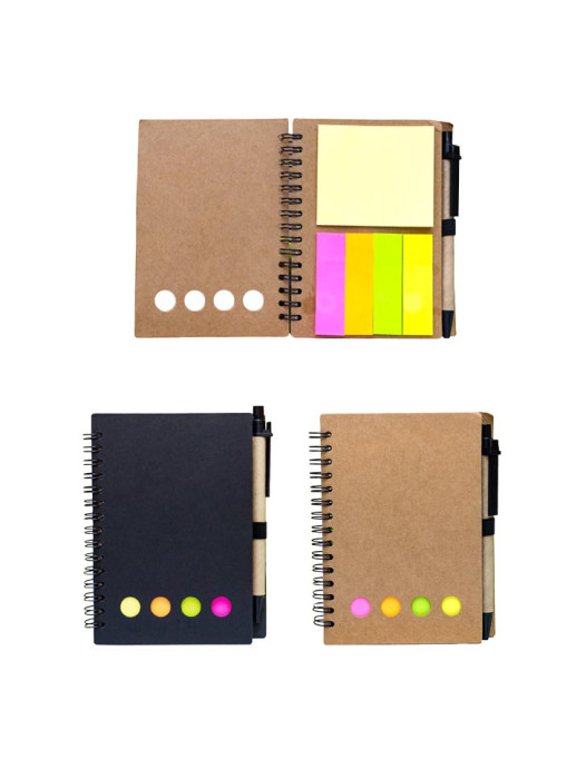 NBEC0635 Eco Notebook + Sticky Notes 