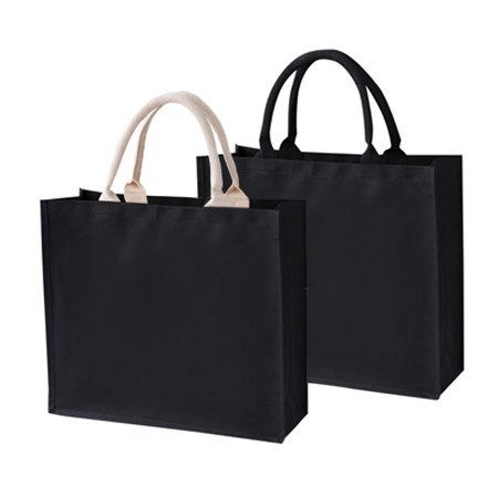 CBOBG5786 Black Laminated Canvas Bag 40cm(L) x 15cm(W) x 35cm(H) 