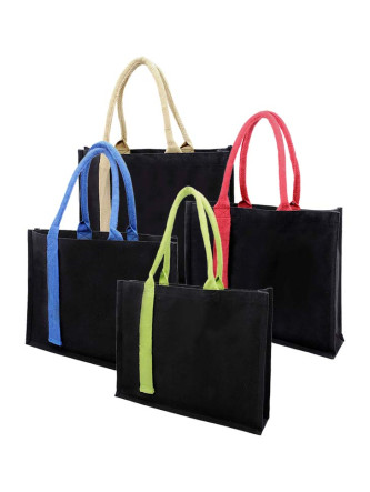 BCCB3766 Laminated Canvas Bag with Strap 41cm(L) x 8cm(D) x 32cm(H)