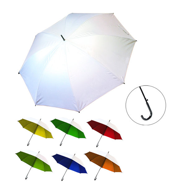 UMUVA2466 24" Auto Silver Coated Umbrella 