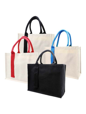 BCCB3867 Laminated Canvas Bag with Strap 35cm(L) x 14cm(D) x 27.5cm(H)