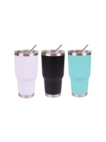 HHM308317 880ml Stainless Steel Mug with Straw