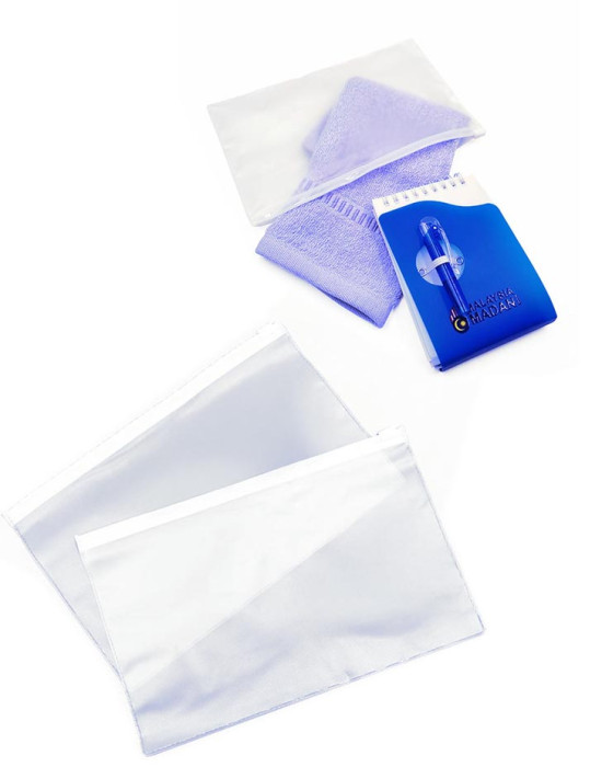BGP23014988 Transparent Zipper Bag 22cm(L) x 14cm(W) 