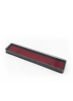 PC00053 Watch Plastic Box With Velvet Base 22.5cm X 4.4cm X 1.5cm
