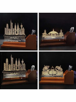 EG17017-DW / EG17017-LW Pen Holder Desktop LED Plaque Custom Design and Shape