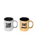 HHCR1342 Gold & Silver Coating Ceramic Mug 400ml - HHCR1342 Gold & Silver Coating Ceramic Mug 400ml
