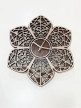Wooden Flower Geometry Wall Clock  - Wooden Flower Geometry Wall Clock 