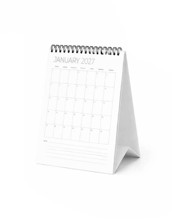 CLD900072P Premium Desk Calendar Potrait Style Soft Stand Custom 