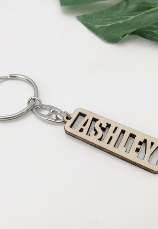Wooden Keychain With Name - Personalised