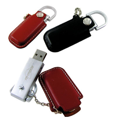 CGVDL1824-G Leather USB Flash Drive 