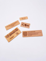 Wooden Plate Label With Laser Engraving 
