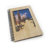 KLCC Petronas Twin Tower A5 Wooden Notebook  - KLCC Petronas Twin Tower A5 Wooden Notebook 