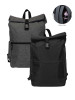 BGLT2453 Laptop Backpack Bag Sleek Roll-Top Nylon Oxford   - BGLT2453 Laptop Backpack Bag Sleek Roll-Top Nylon Oxford  