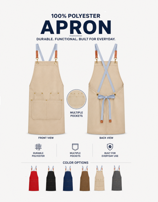 GMAAP05 Aprons Cross-back Design 