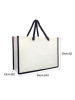 CBOBG5887 Laminated Canvas Tote Bag 26cm(L) x 36cm(W) x 12cm(D) - CBOBG5887 Laminated Canvas Tote Bag 26cm(L) x 36cm(W) x 12cm(D)