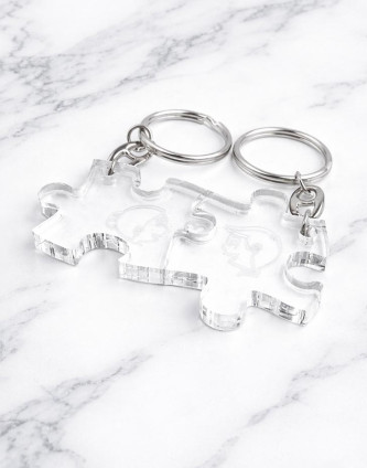 Acrylic Puzzle Keychain Custom 