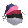 Black Cotton Face Mask 2 Ply With PM2.5 Filter (5 layer) - Black Cotton Face Mask 2 Ply With PM2.5 Filter (5 layer)