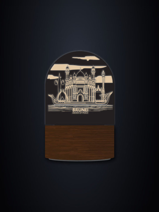 TPA923004-01(EG17010-DW-PC17010) Brunei Skyline LED Plaque 