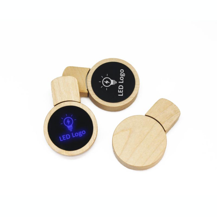 CGVDZC1845 Bamboo - USB Flash Light Drive LED 