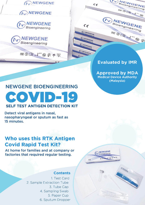 Newgene Covid Test Kit (Home Self Test Kit) 