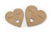Heart Wooden Coaster - Heart Wooden Coaster