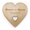 Heart Wooden Coaster - Heart Wooden Coaster