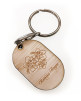  Wooden Key Ring Custom Shape  -  Wooden Key Ring Custom Shape 