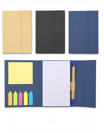 NBEC3766 Eco Notepad with Pen & Sticky Note