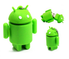 3D Android Robot PVC Rubber USB Flash Drive