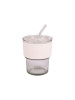 HHG619017 400ml Glass Mug with PU Leather - HHG619017 400ml Glass Mug with PU Leather