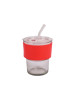 HHG619017 400ml Glass Mug with PU Leather - HHG619017 400ml Glass Mug with PU Leather