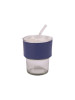 HHG619017 400ml Glass Mug with PU Leather - HHG619017 400ml Glass Mug with PU Leather