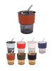HHG619017 400ml Glass Mug with PU Leather - HHG619017 400ml Glass Mug with PU Leather