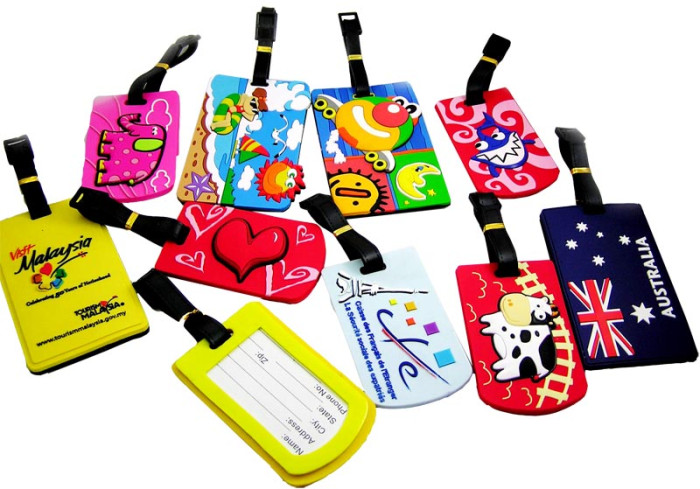 PVC Rubber Luggage Tag 